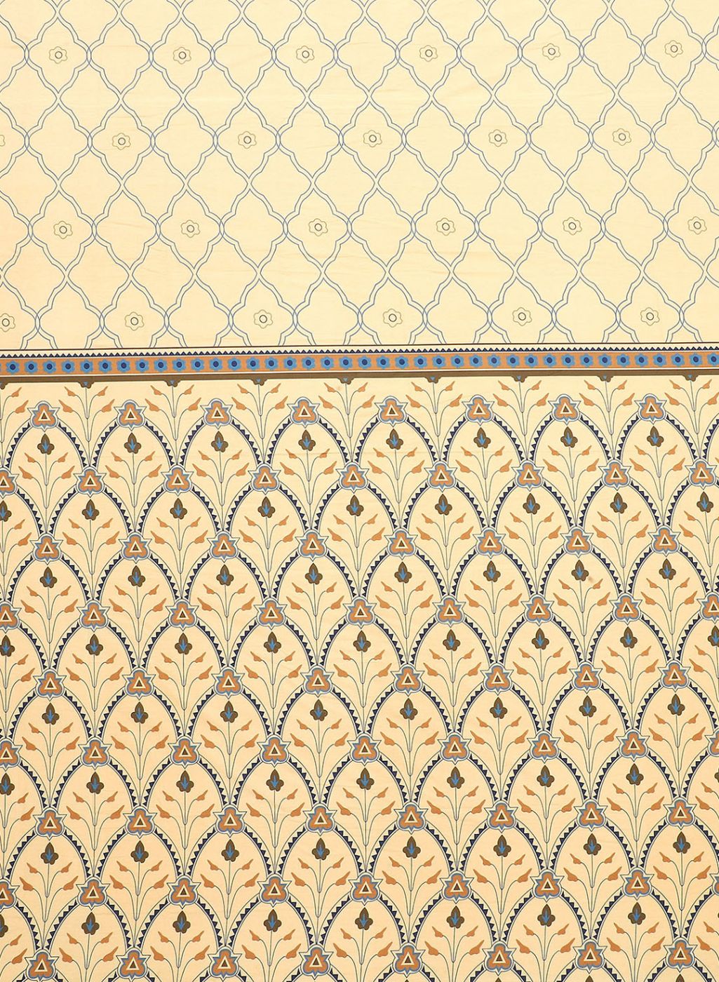 144TC Pure Cotton King Bedsheet with 2 Pillow Covers