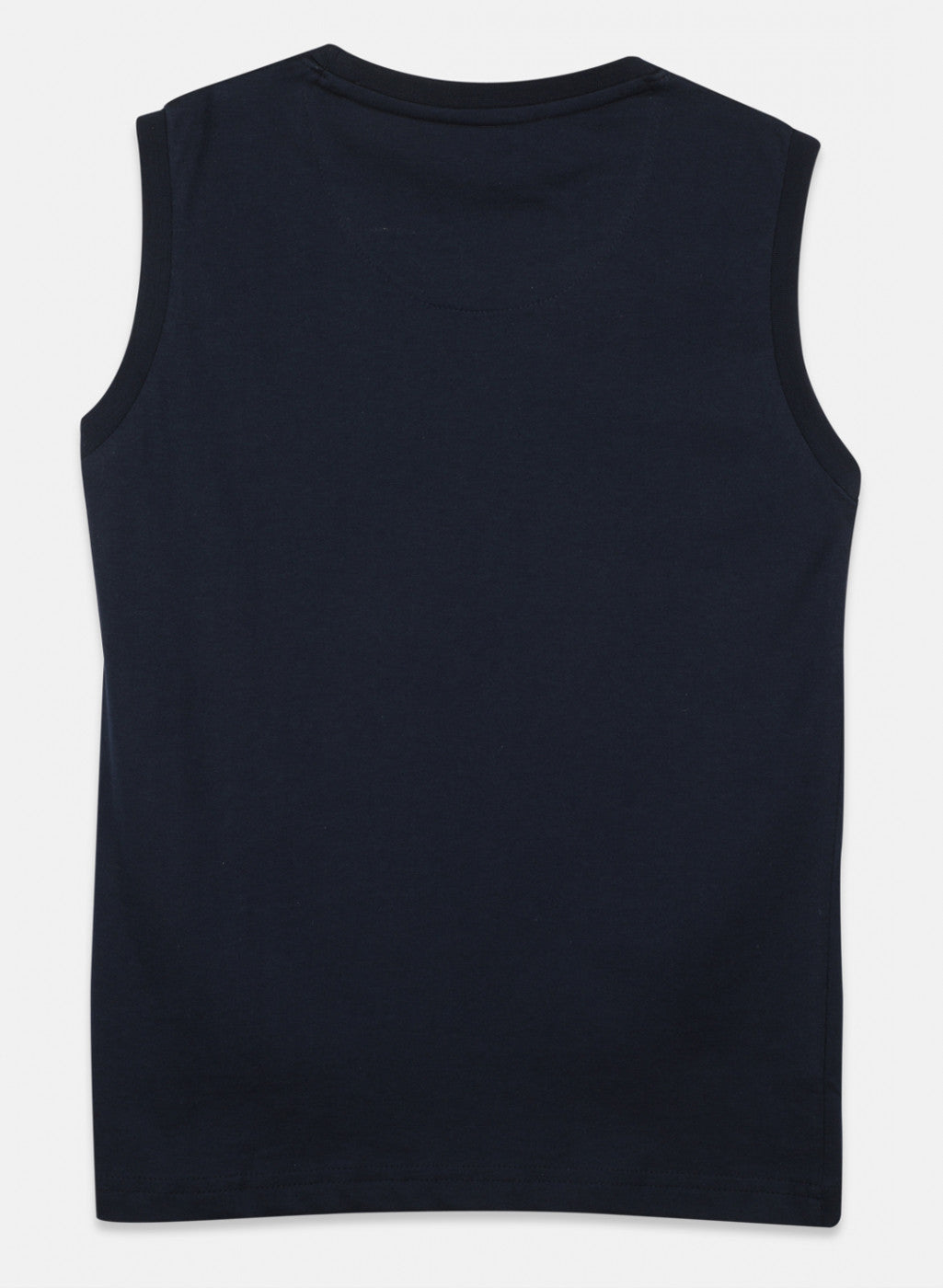Boys Orange & Navy Printed T-Shirt