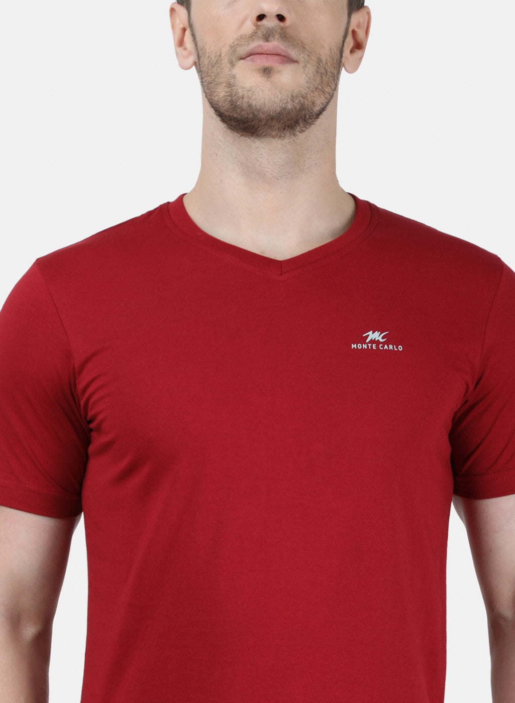 Mens Multi Color Plain T-Shirt