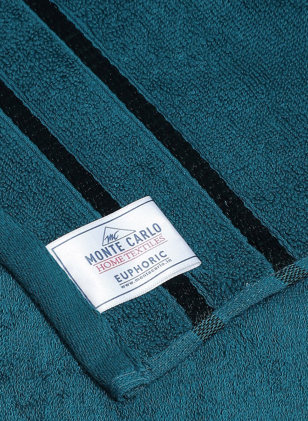 Purple & Teal Blue Cotton 525 GSM Towel Set Pack of 4 (2 Bath & 2 Hand Towels)