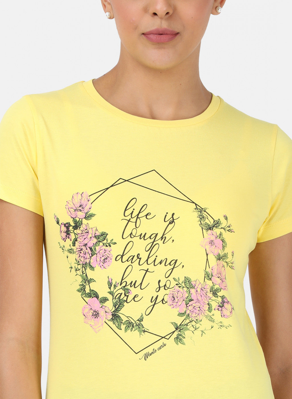 Womens Yellow & Blue Printed Top 2Pc Set