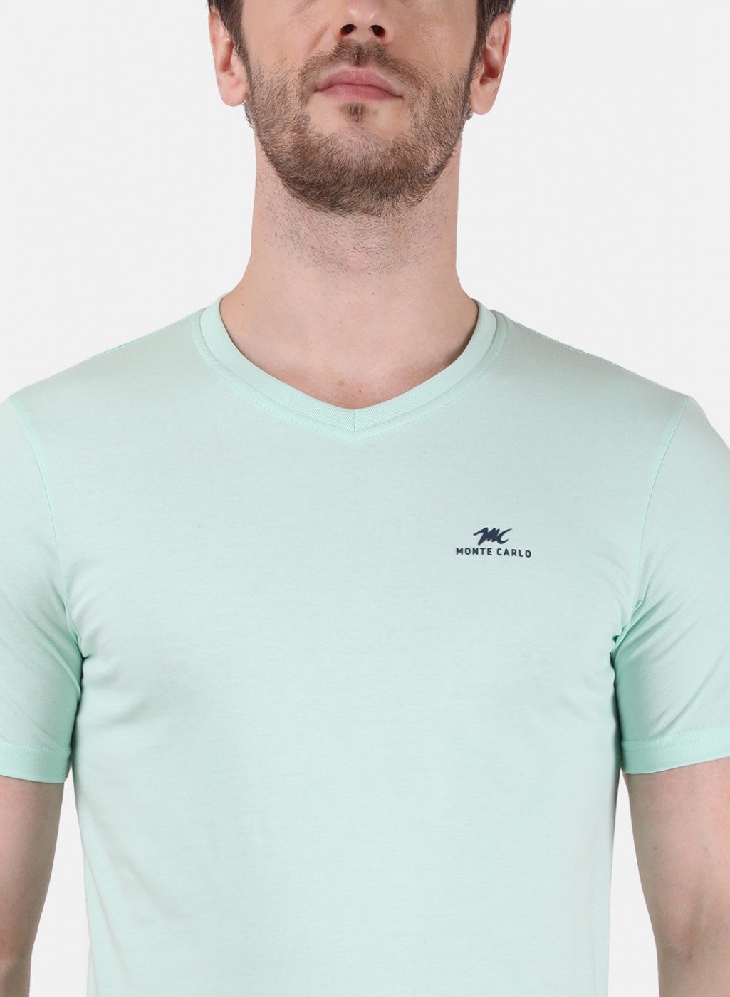 Mens Multi Color Plain T-Shirt