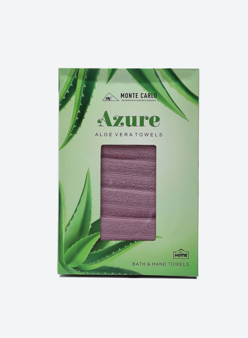 Pink Cotton 525 GSM Towel Set Pack of 2 (1 Bath & 1 Hand Towel)