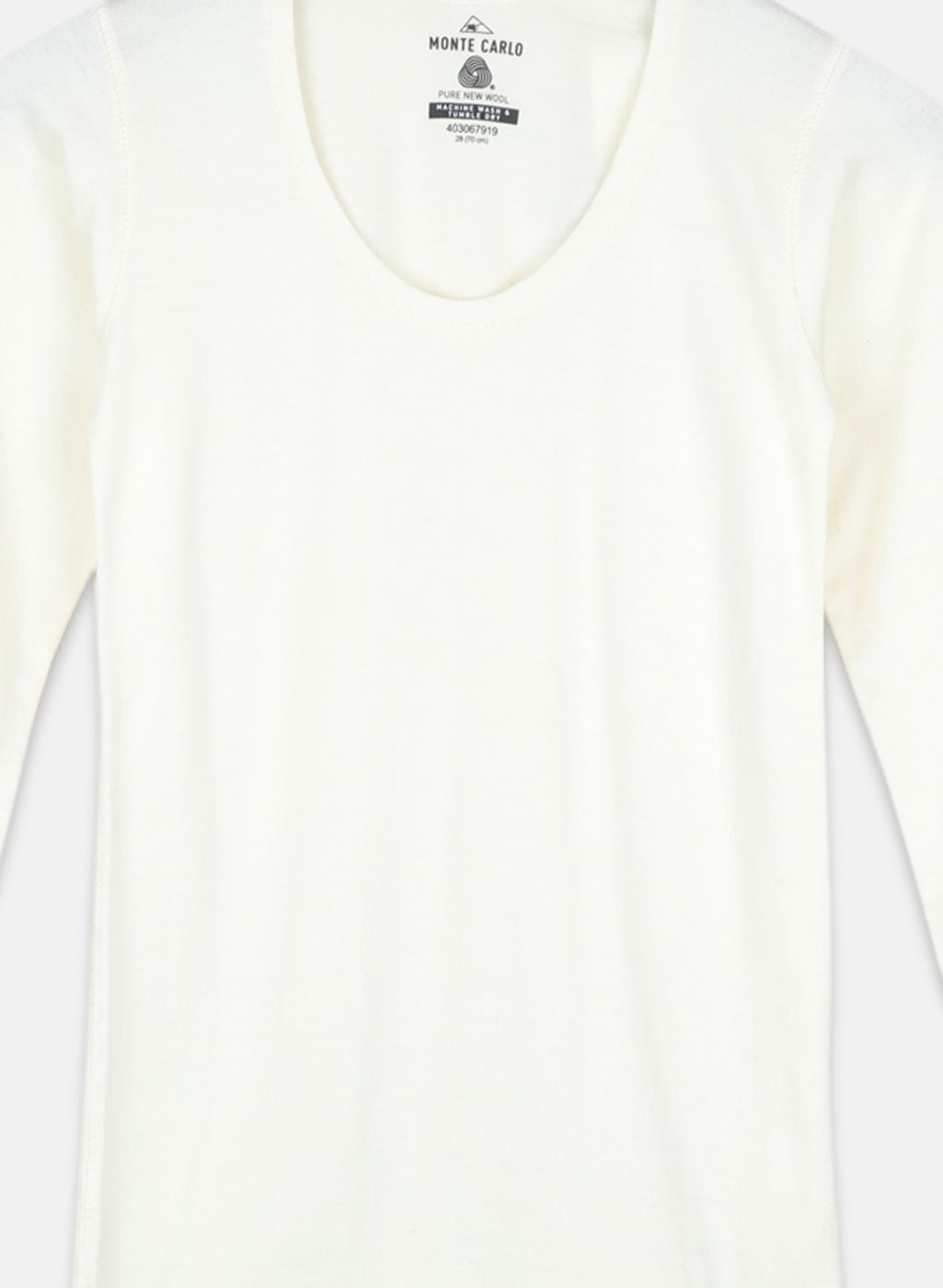 Boys Cream Solid Thermal Vest