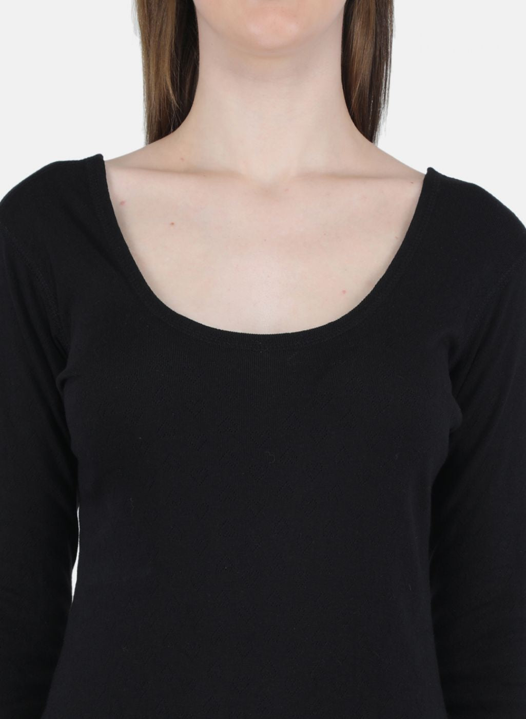 Women Black Solid Thermal Vest
