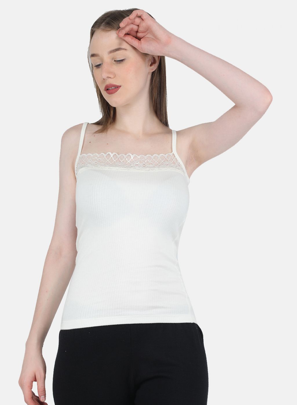 Buy Women Off White Solid Thermal Camisole Online in India - Monte Carlo