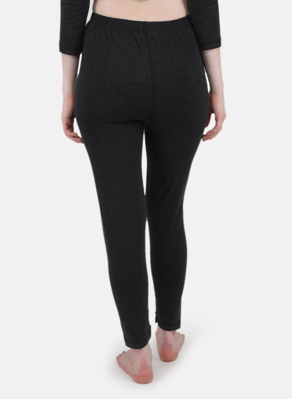 Women Dark Grey Solid Thermal Lower