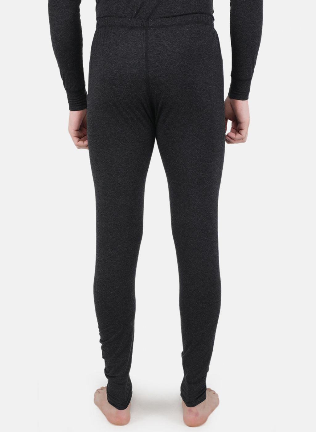 Men Grey Solid Thermal Lower