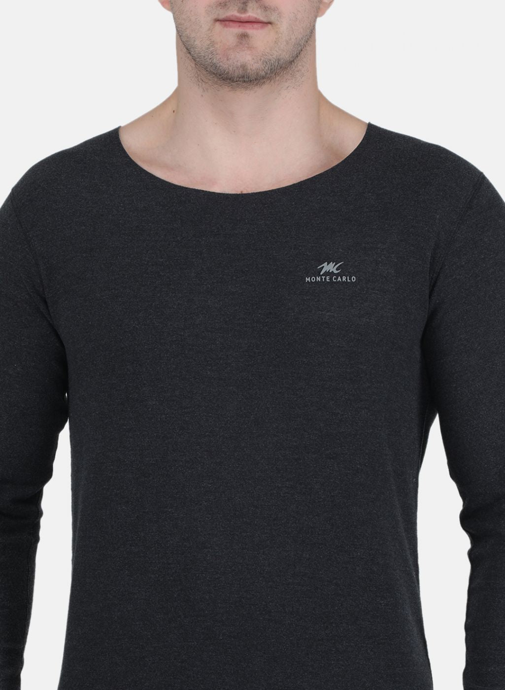 Men Grey Solid Thermal Lower Set