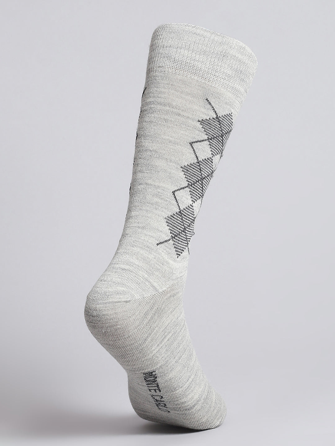 Men Pure Wool Self Design Mid Calf Length Socks (1 Pair)