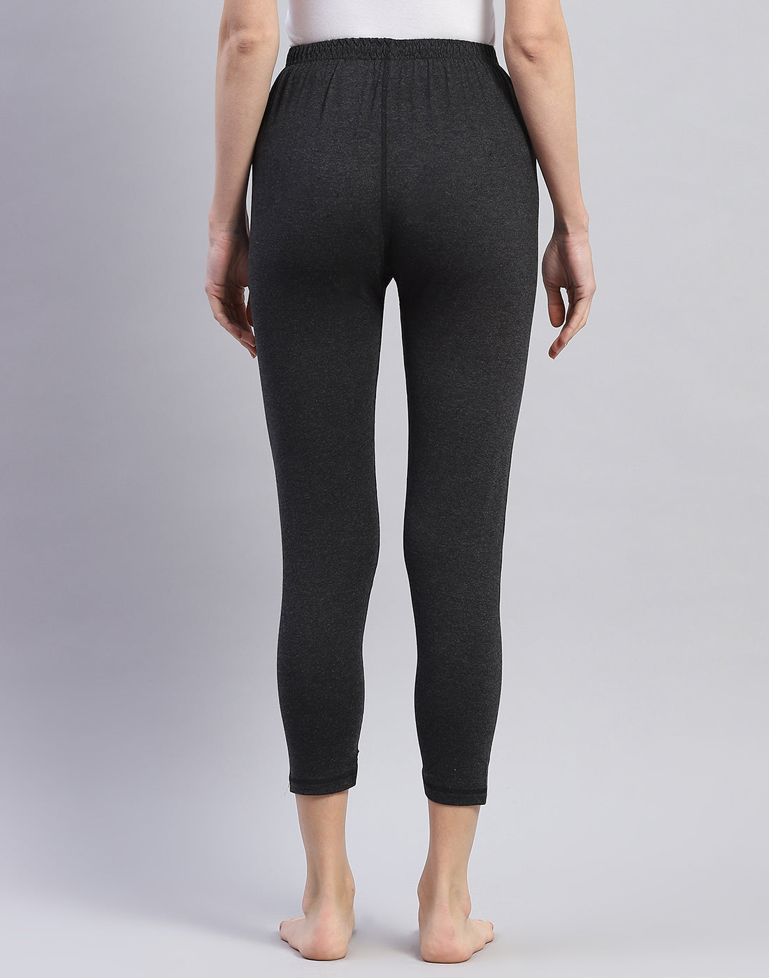 Women Grey Solid Thermal Lower