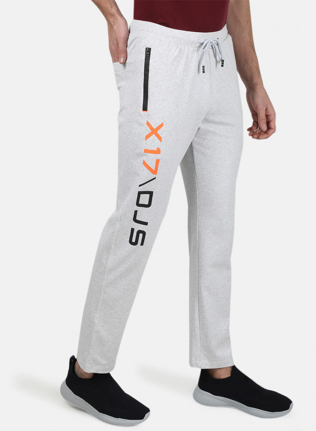 Mens Grey Plain Lower