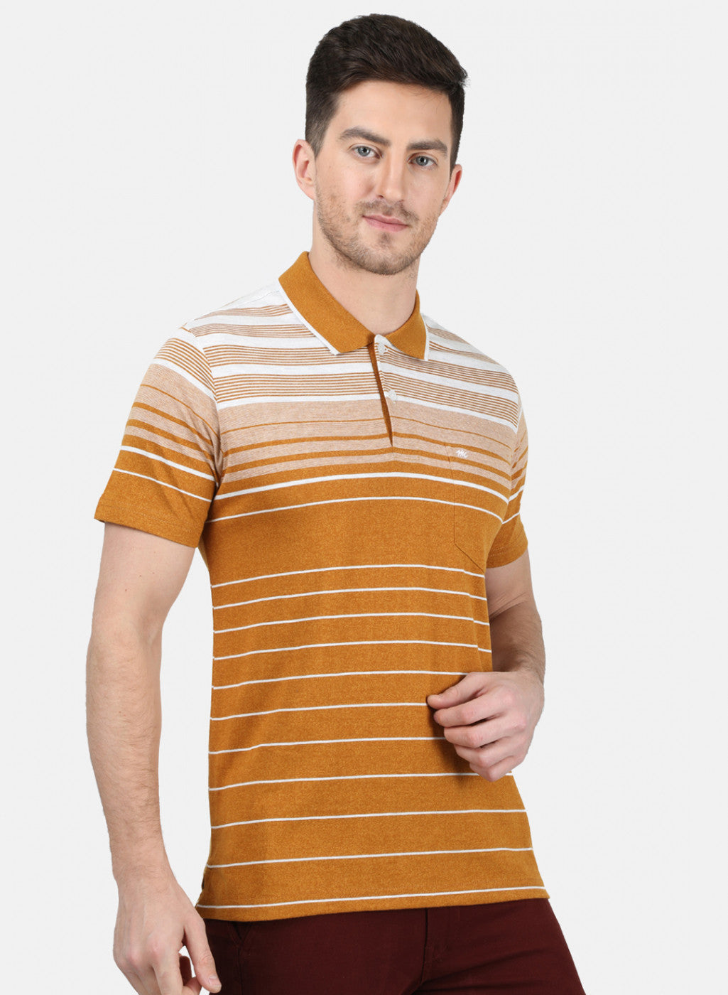 Mens Mustard Stripe T-Shirt