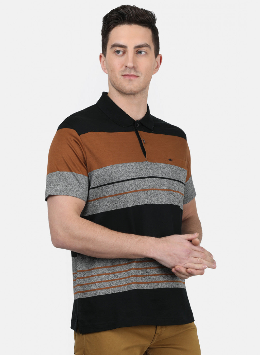 Mens Multi Color Stripe T-Shirt