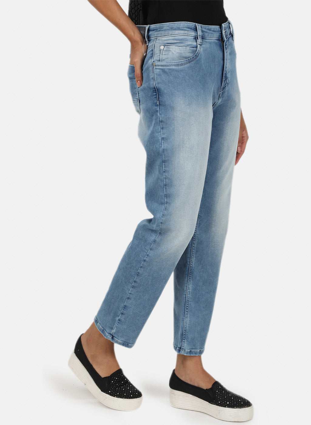 Womens Blue Regular Denim