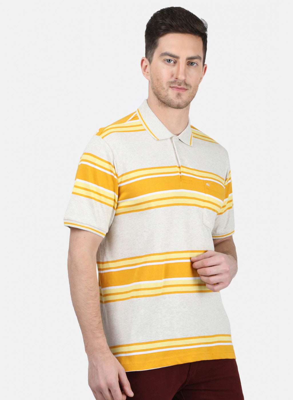 Mens Yellow Stripe T-Shirt