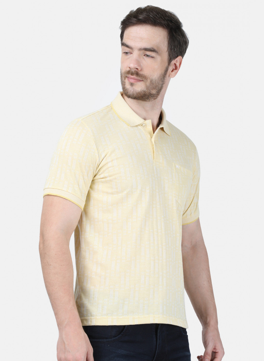Mens Yellow Stripe T-Shirt
