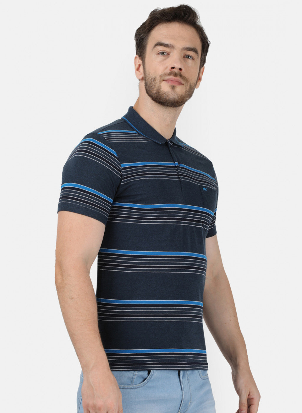 Mens Blue Stripe T-Shirt