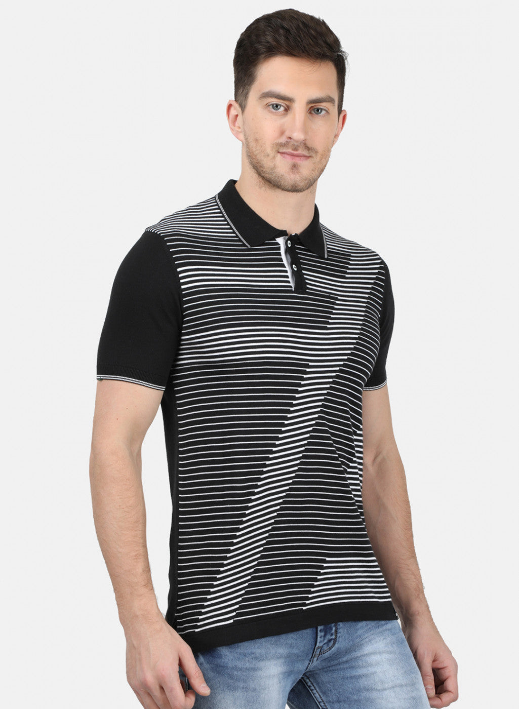 Mens Black Plain T-Shirt