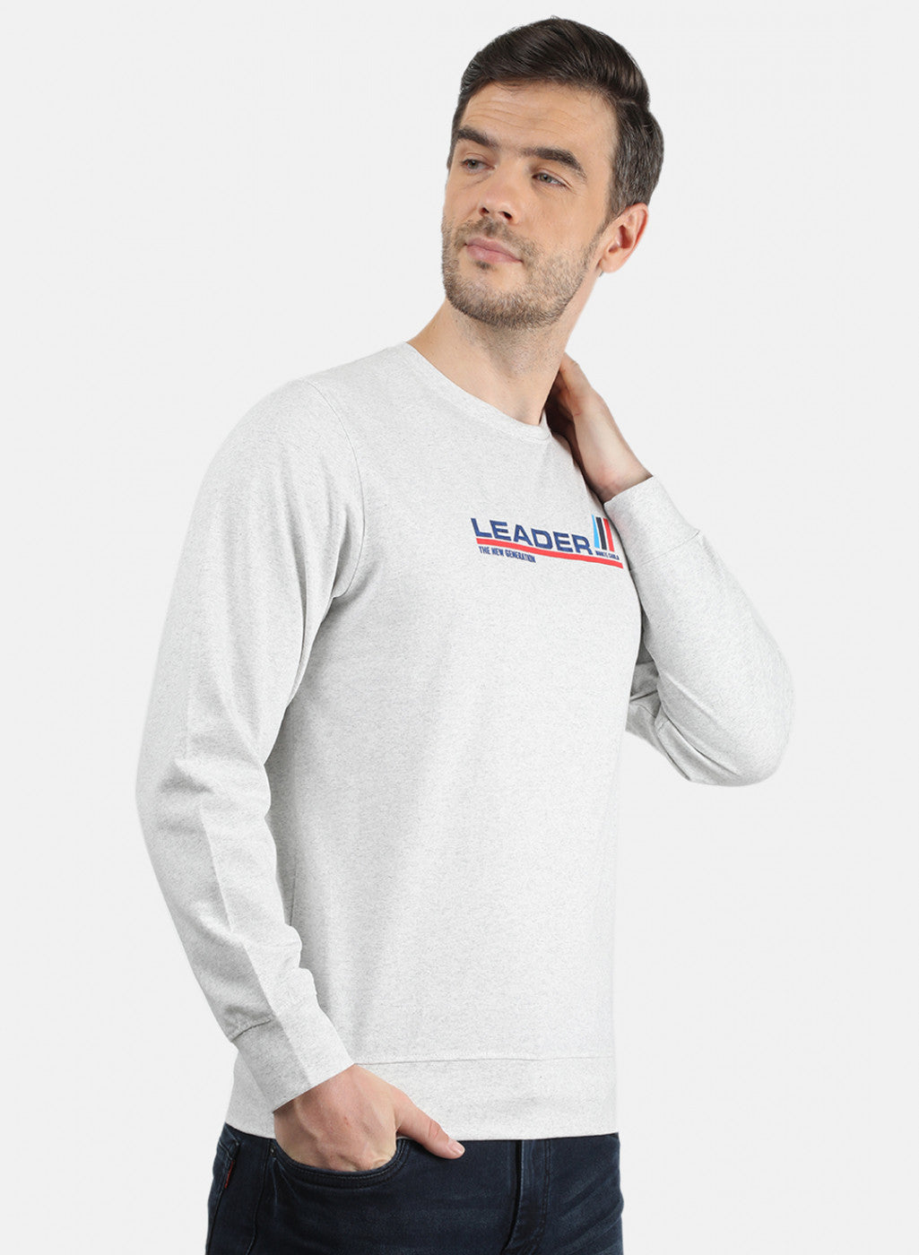 Men Grey Printed T-Shirt