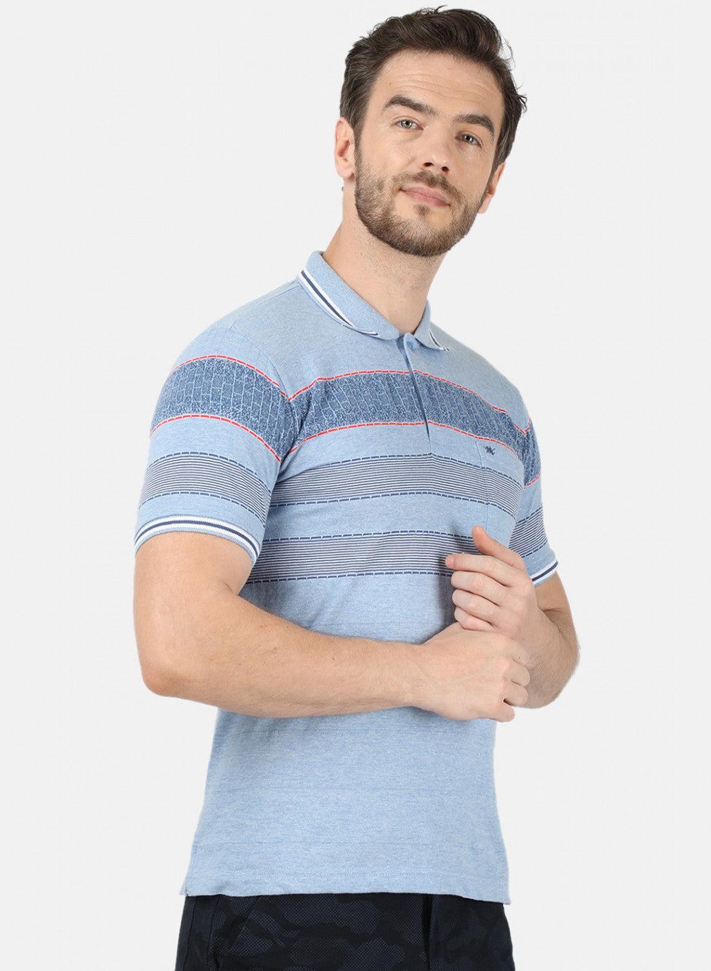 Mens Blue Stripe T-Shirt