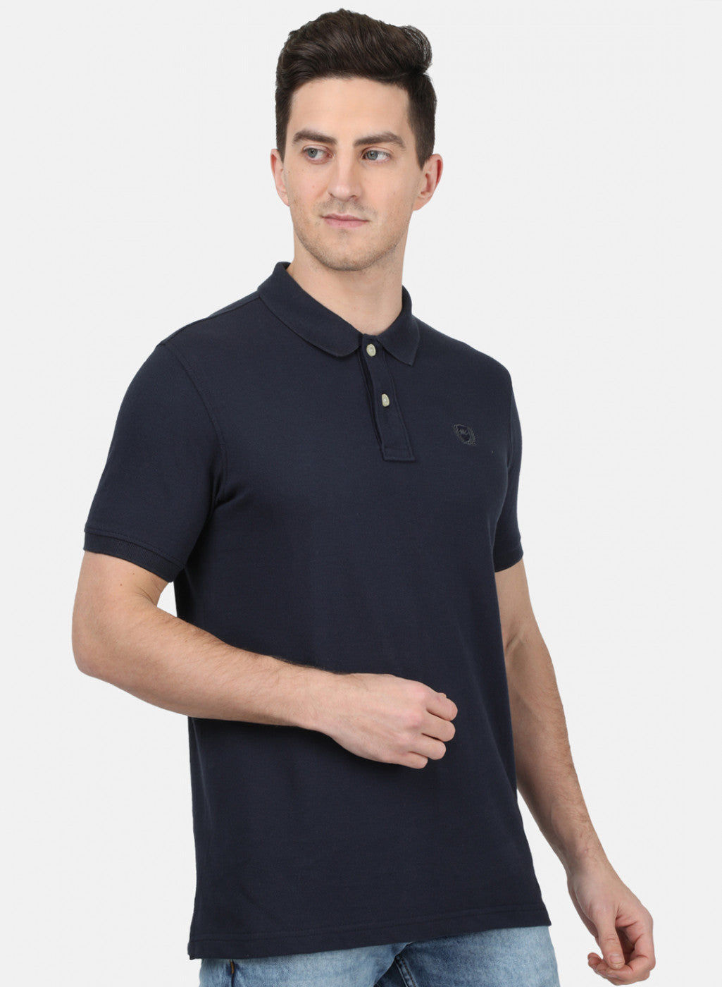Mens NAvy Blue Plain T-Shirt