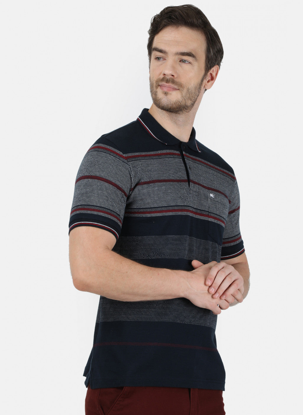 Mens NAvy Blue Stripe T-Shirt