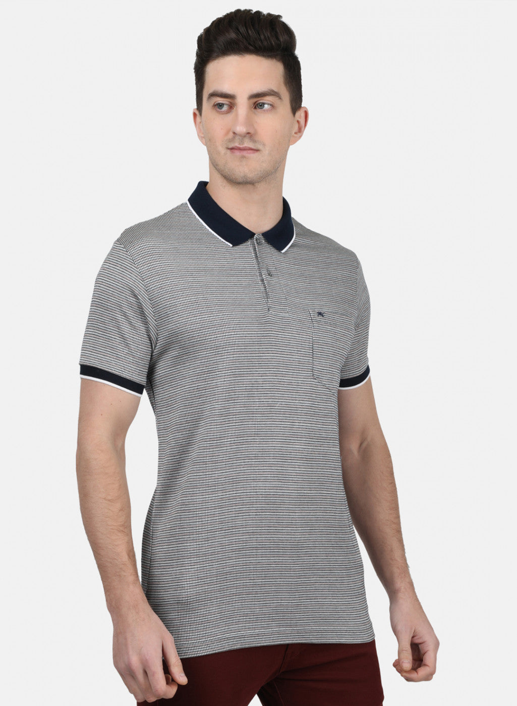 Mens NAvy Blue Stripe T-Shirt