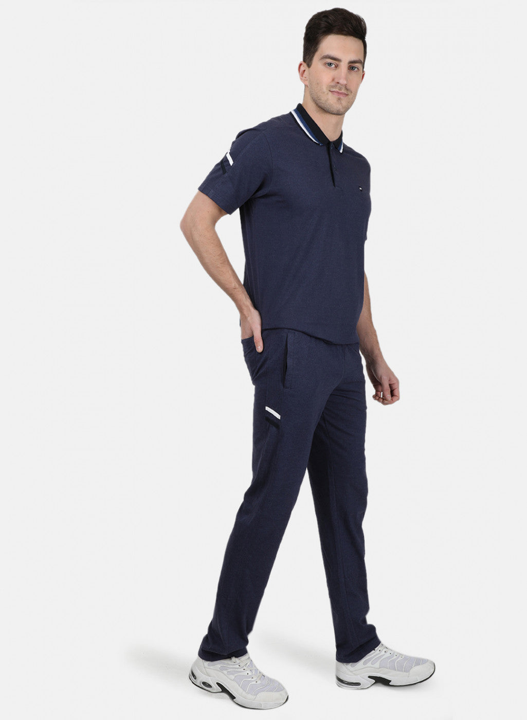 Mens NAvy Blue Stripe Lower Set