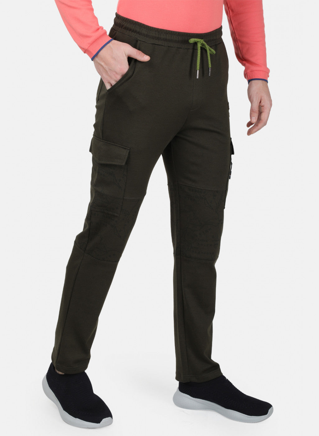 Mens Olive Plain Lower