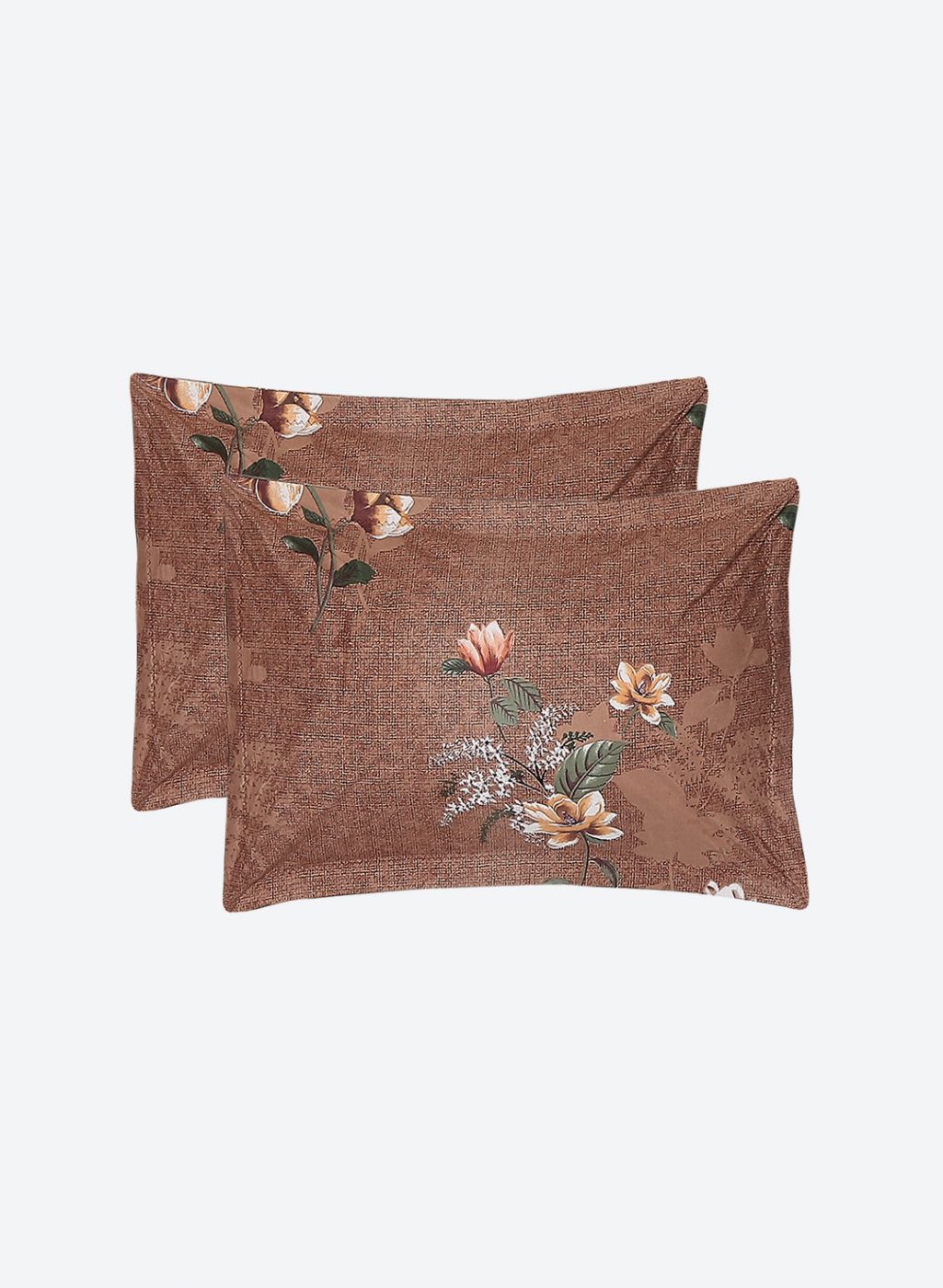 130 GSM Polyester Queen Bedsheet with 2 Pillow Covers