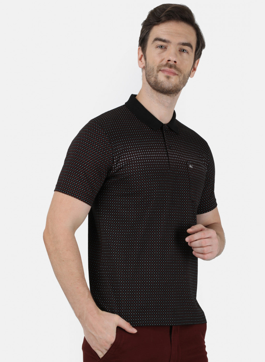 Mens Black Printed T-Shirt