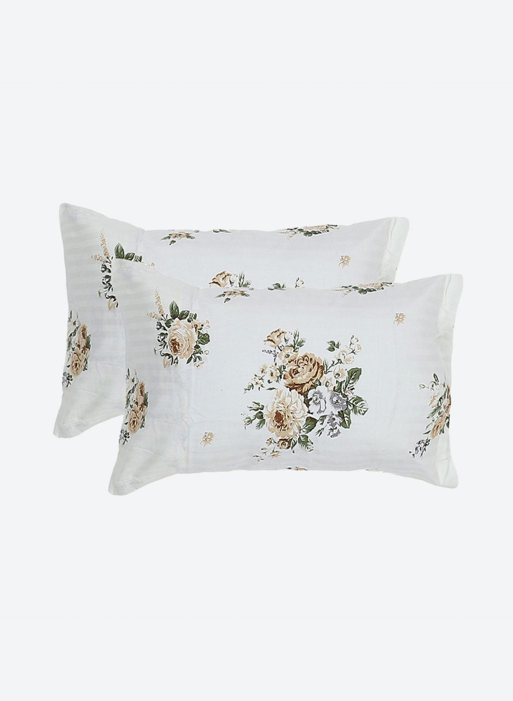 210TC Pure Cotton King Bedsheet with 2 Pillow Covers