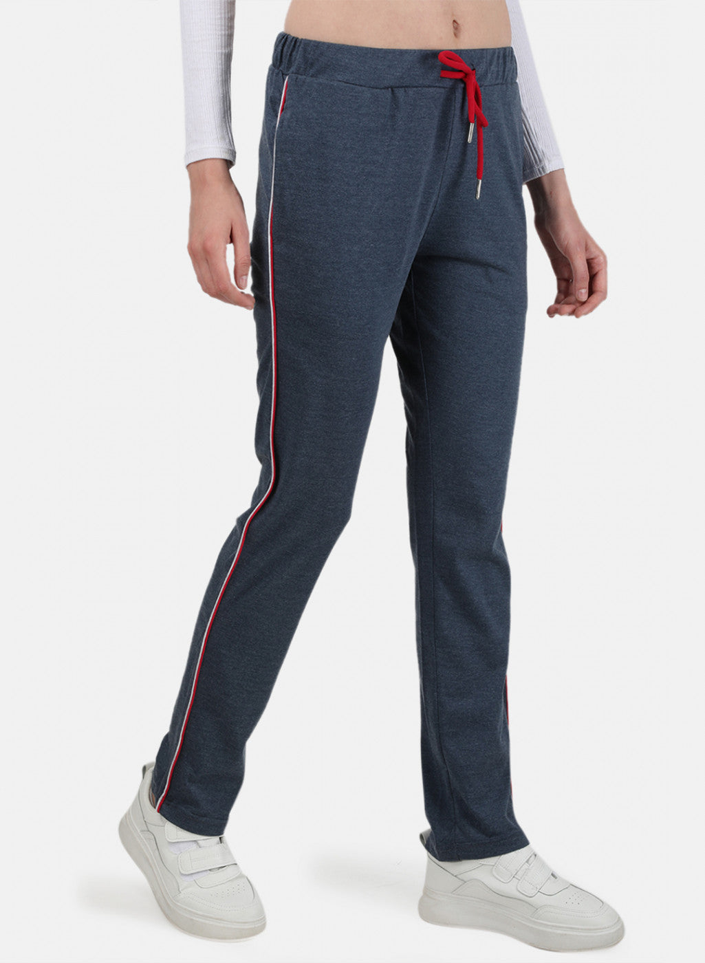 Womens NAvy Melange Plain Lower