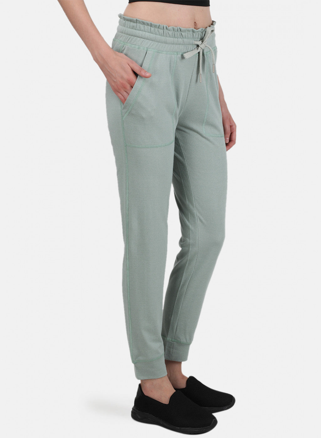 Womens Light Green Jaquard Lower