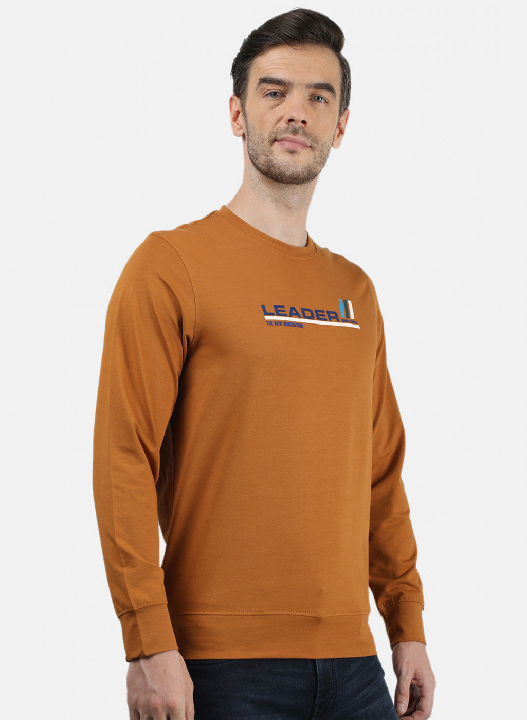 Men Mustard Printed T-Shirt