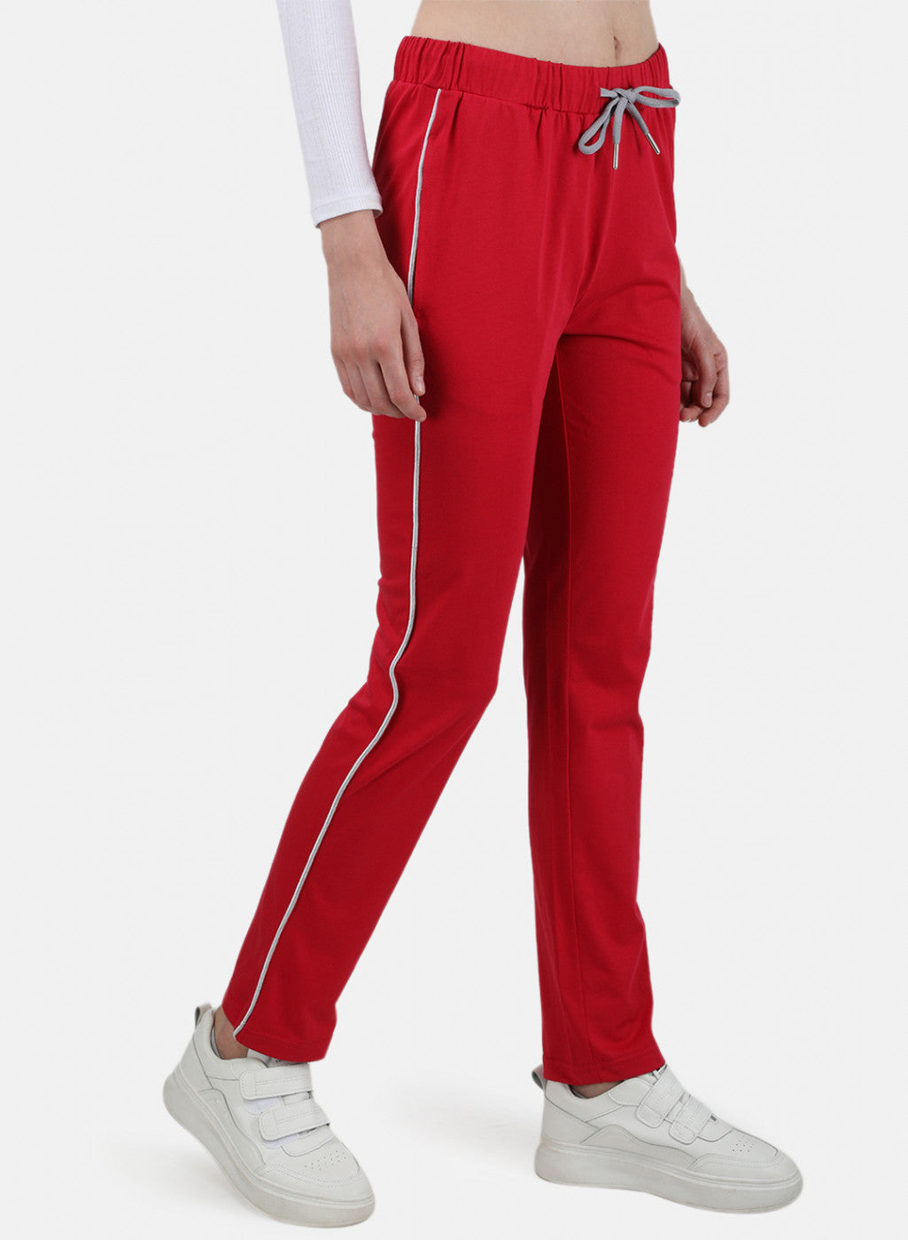 Womens Dark Pink Plain Lower