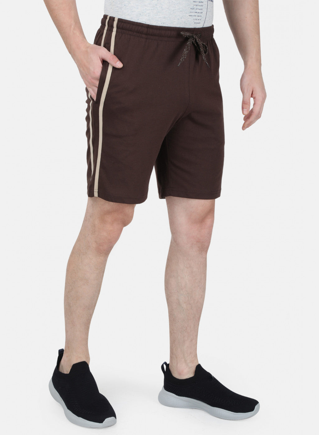 Mens Brown Plain Bermuda