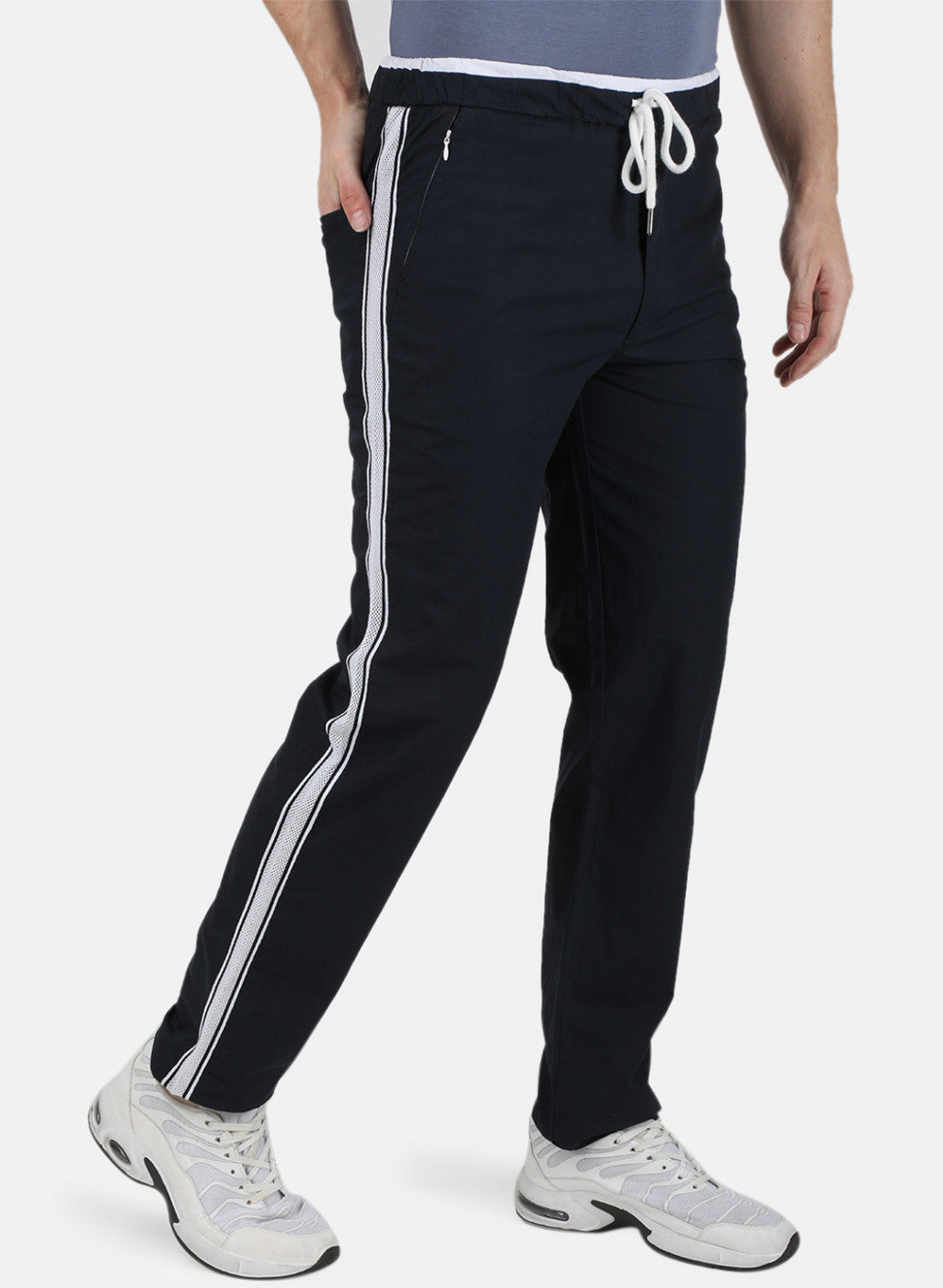 Mens NAvy Blue Plain Lower