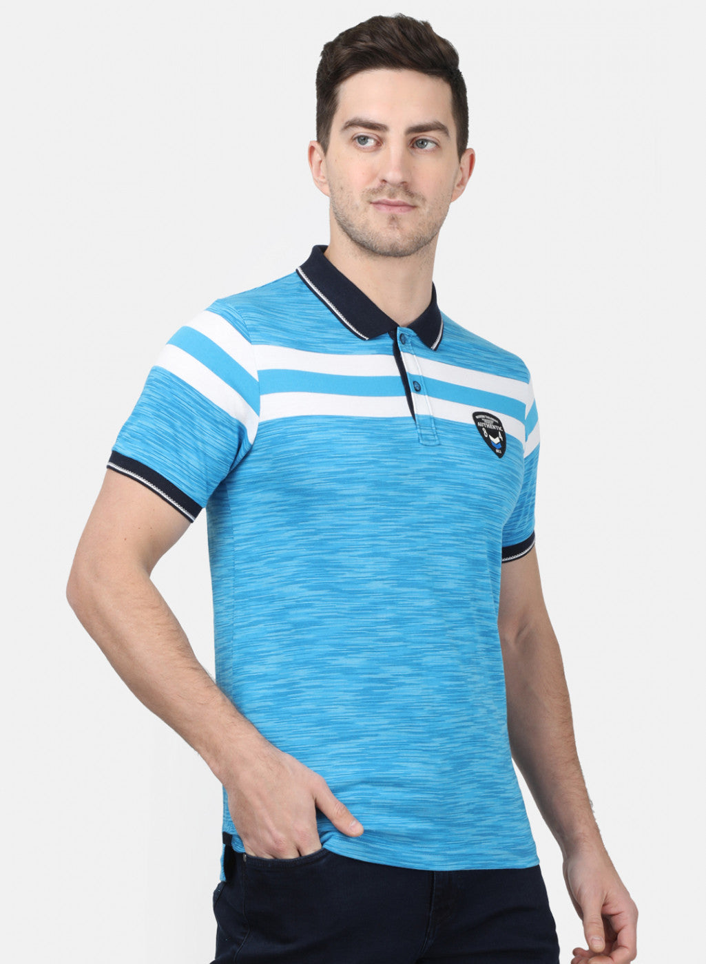 Mens Blue Stripe T-Shirts