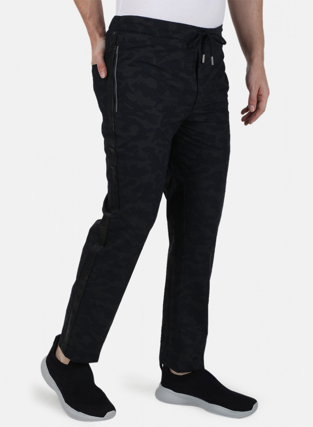 Mens Navy Blue Printed Lower