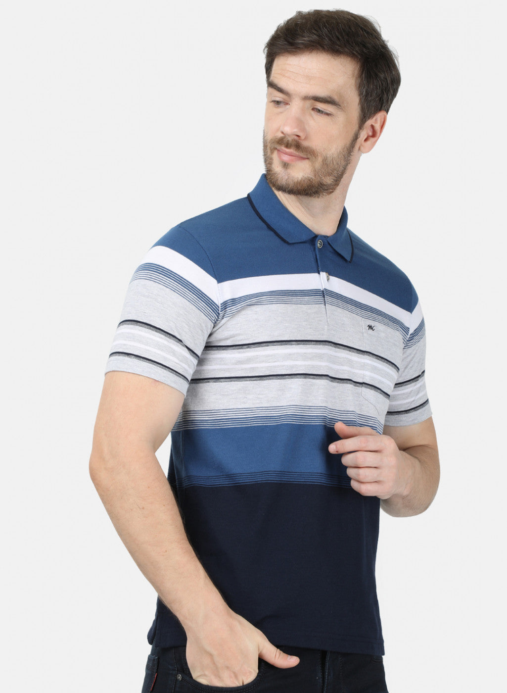 Mens Blue Stripe T-Shirt