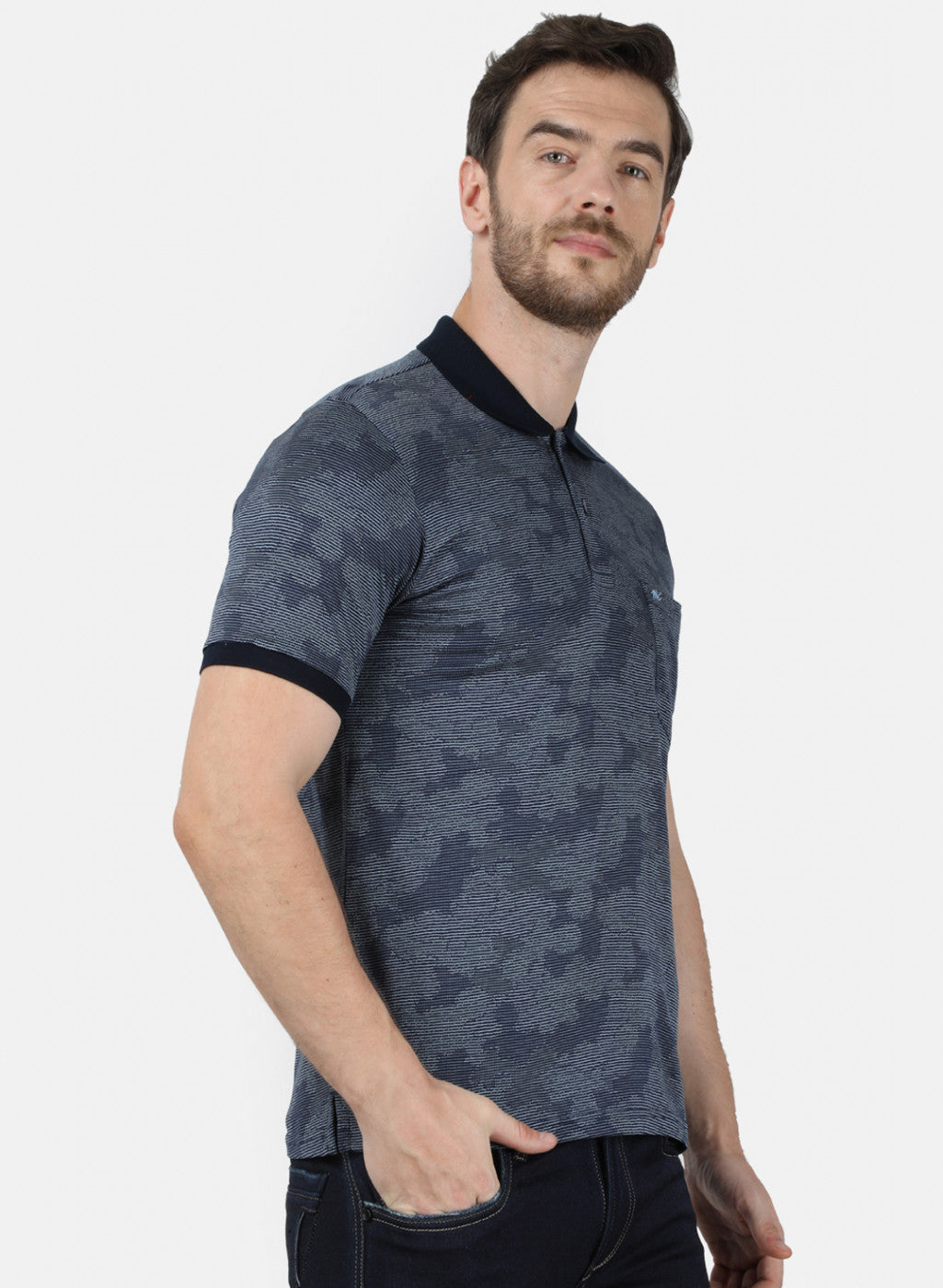 Mens NAvy Blue Stripe T-Shirt