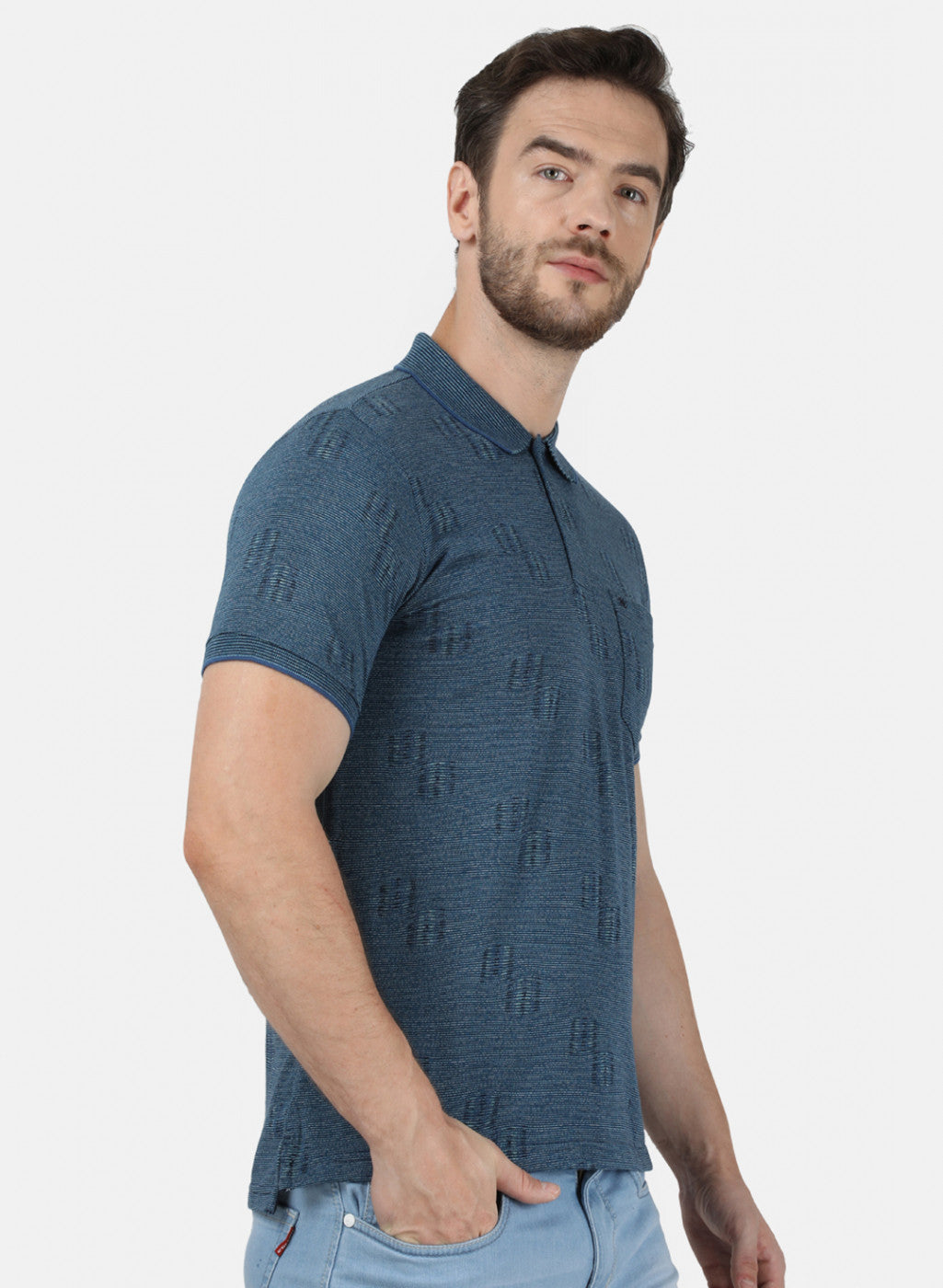 Mens Blue Stripe T-Shirt