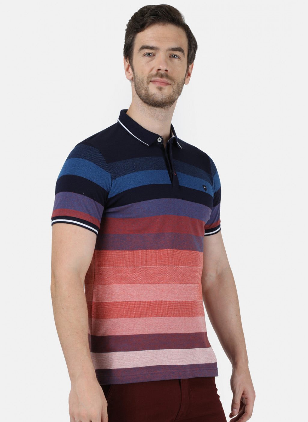 Mens Multi Color Stripe T-Shirt