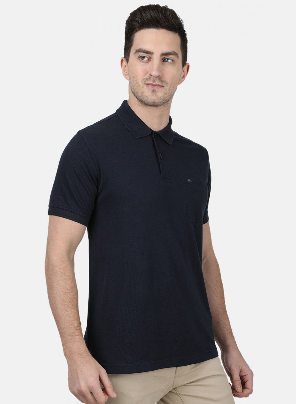 Mens NAvy Blue Plain T-Shirt