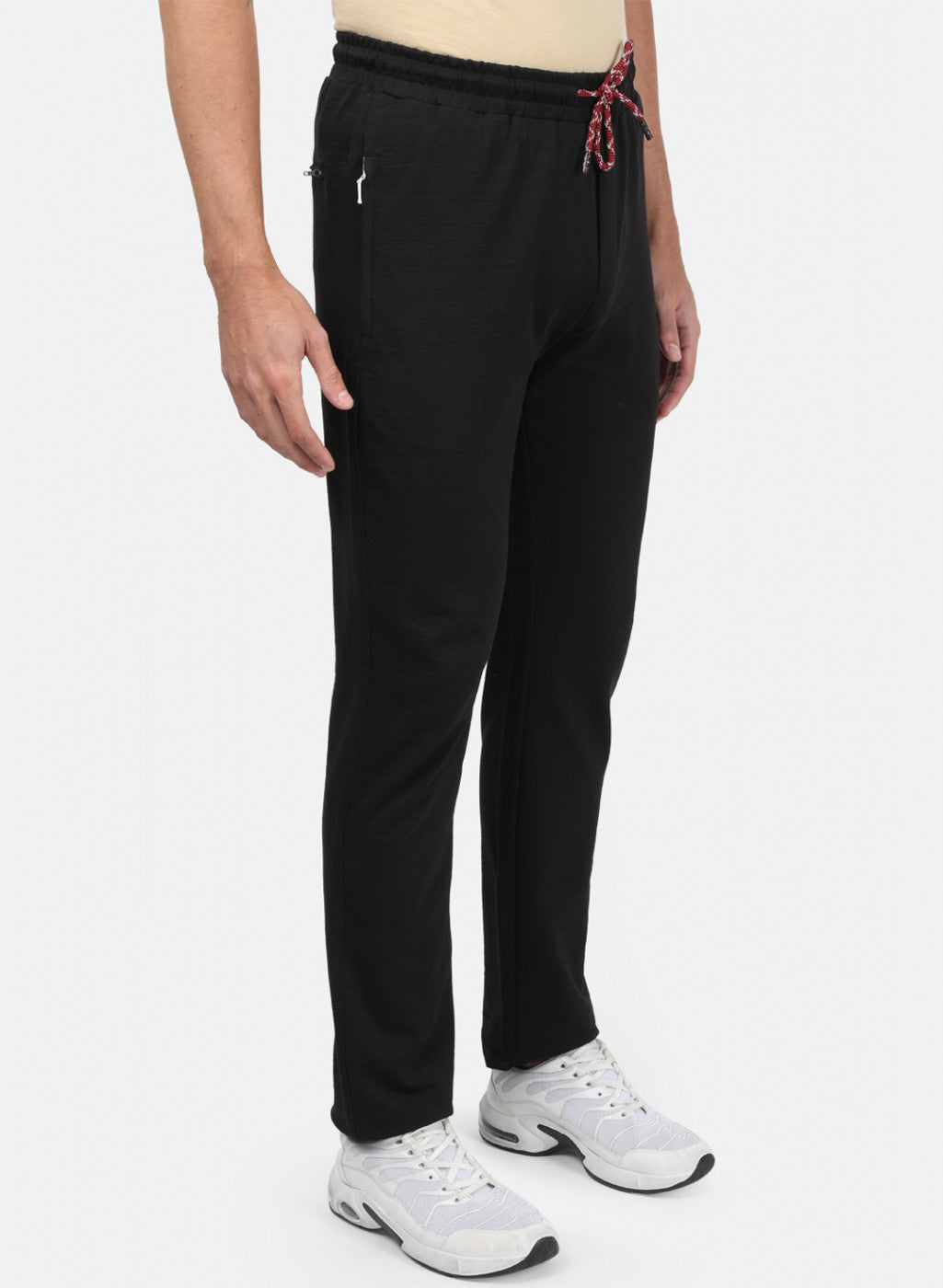 Men Black Plain Lowers