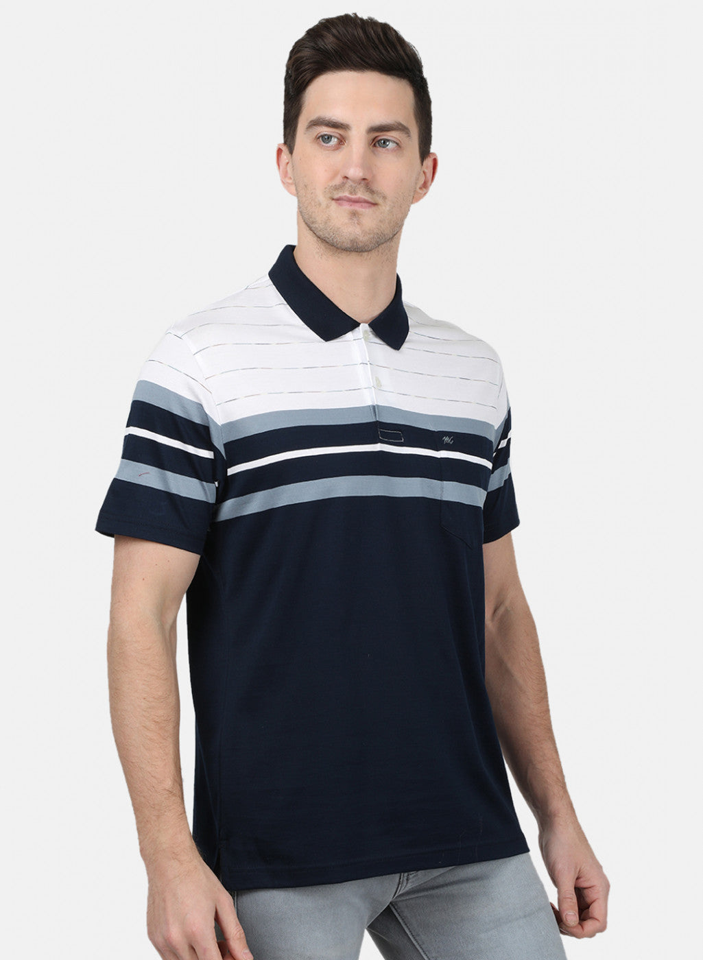 Mens Blue Stripe T-Shirt