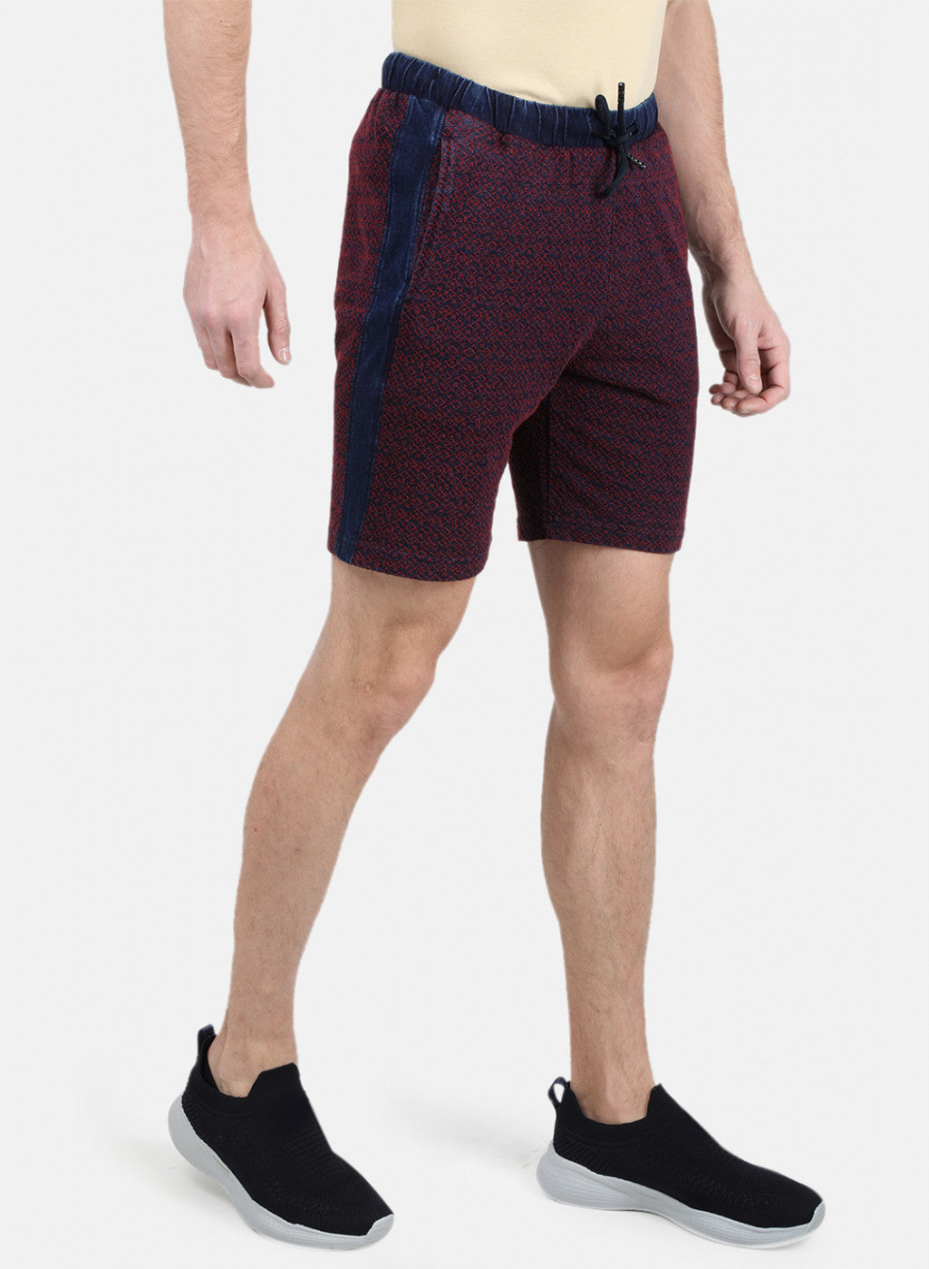 Mens Red Slim Bermuda