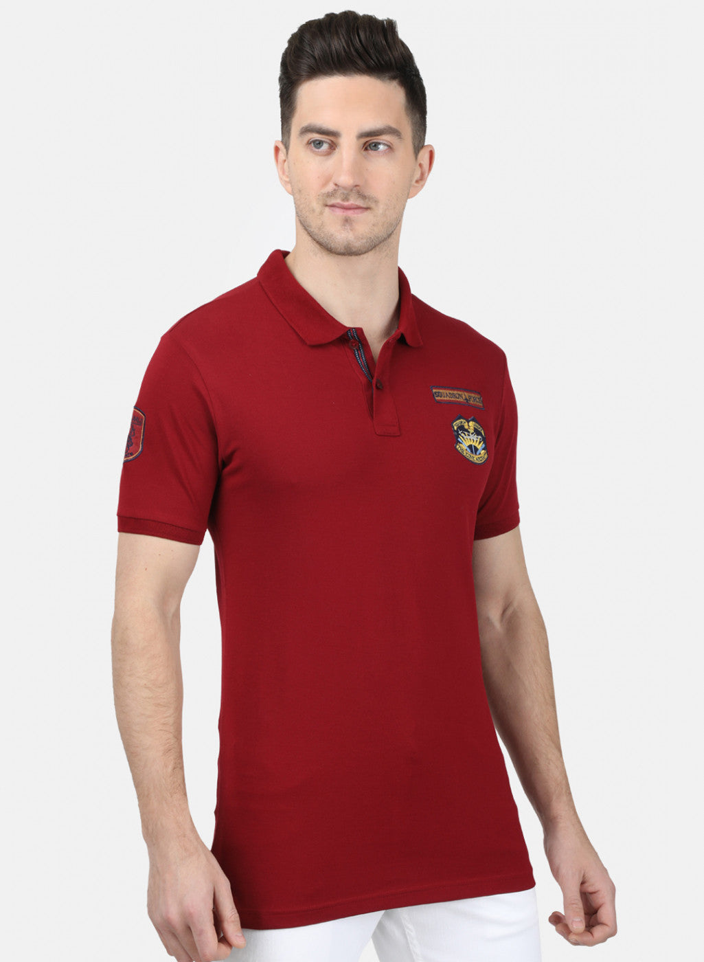 Mens Mahroon Stripe T-Shirt